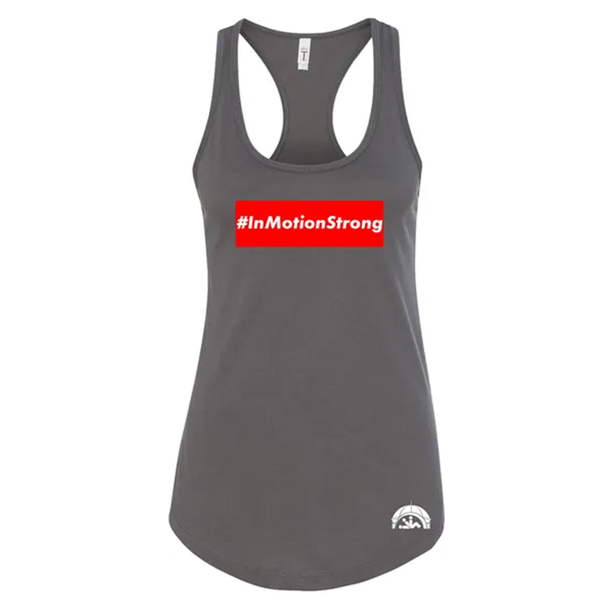 #InMotionStrong Ladies Racerback Tank