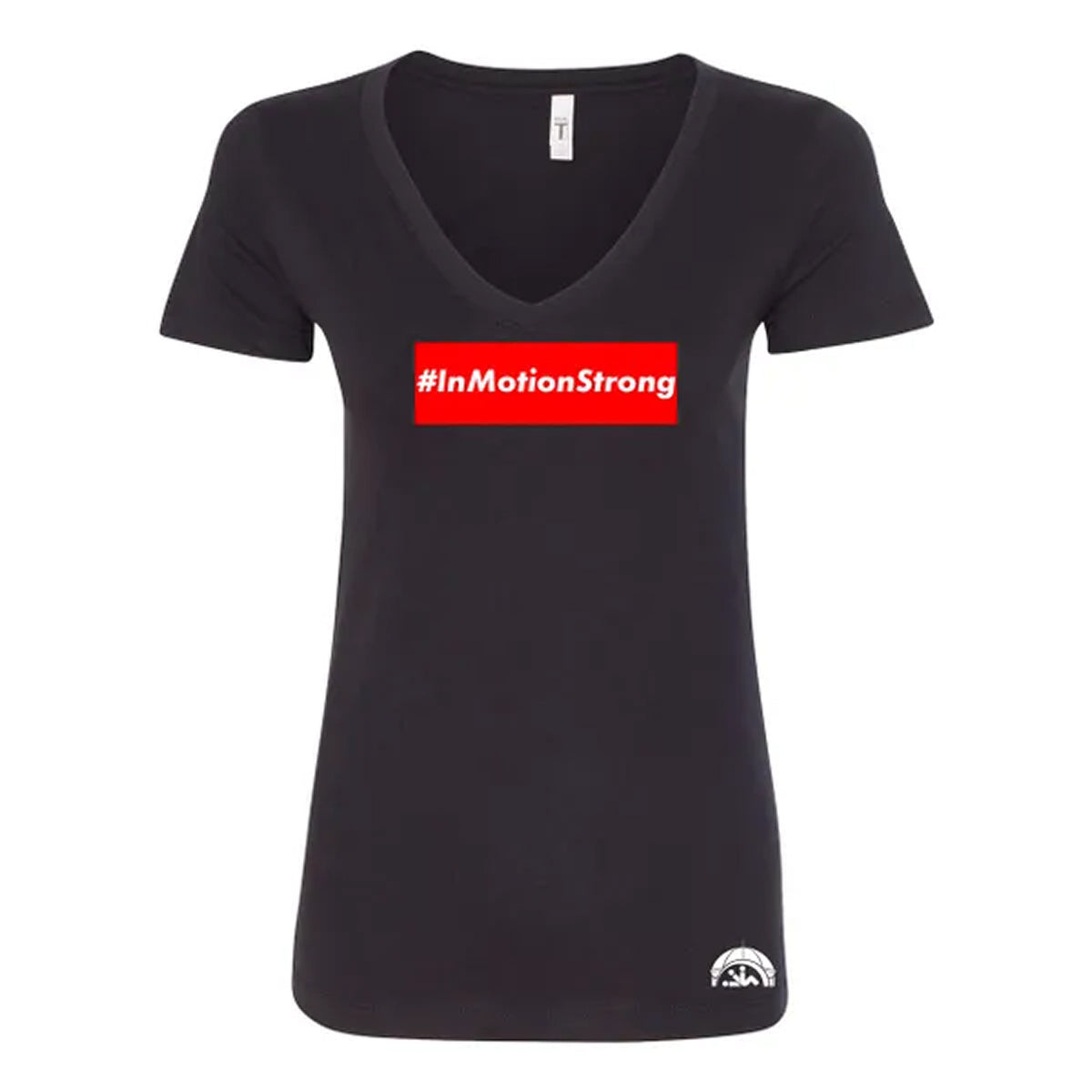 #InMotionStrong Ladies V-Neck Tee