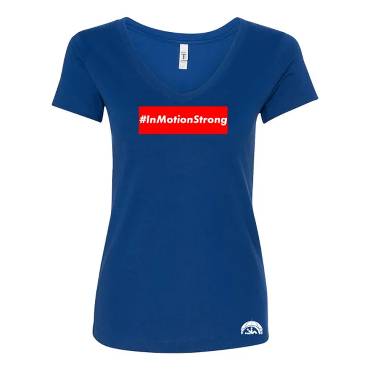 #InMotionStrong Ladies V-Neck Tee