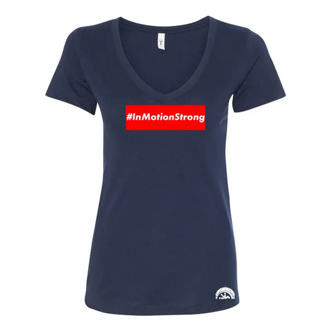 #InMotionStrong Ladies V-Neck Tee