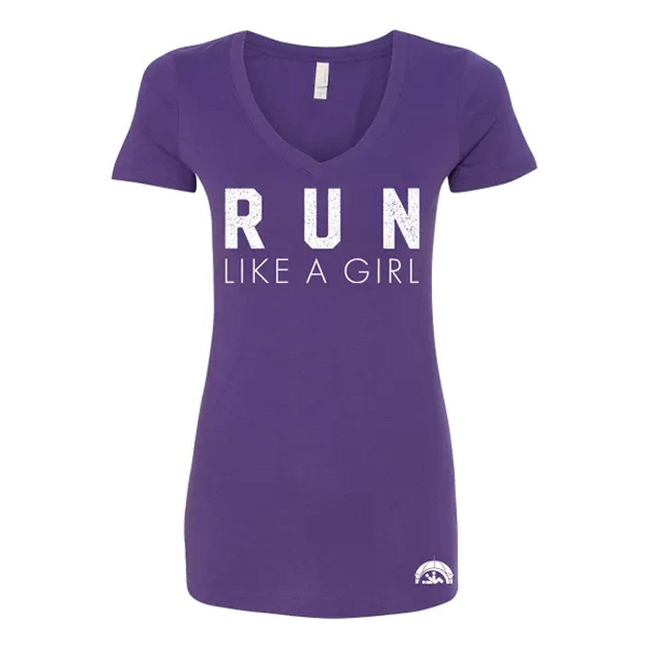RUN Like a Girl V-Neck Tee