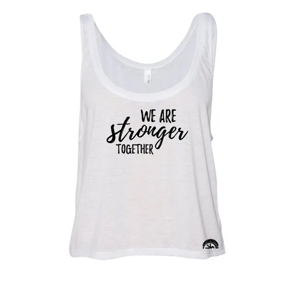 We Are Stronger Ladies Boxy Crop Top