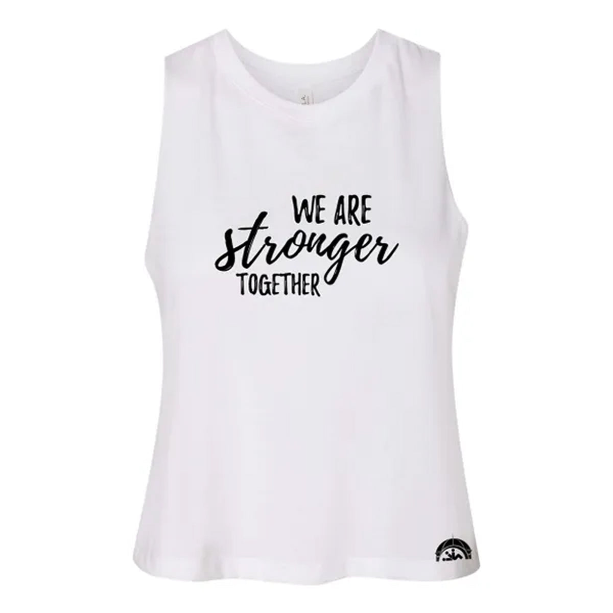 We Are Stronger Ladies Crop Tank