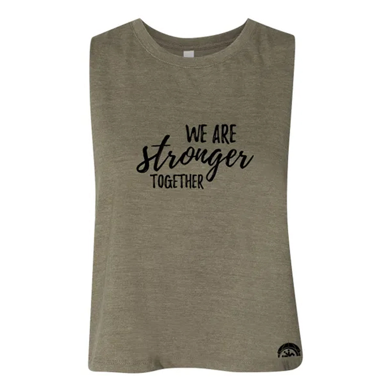 We Are Stronger Ladies Crop Tank