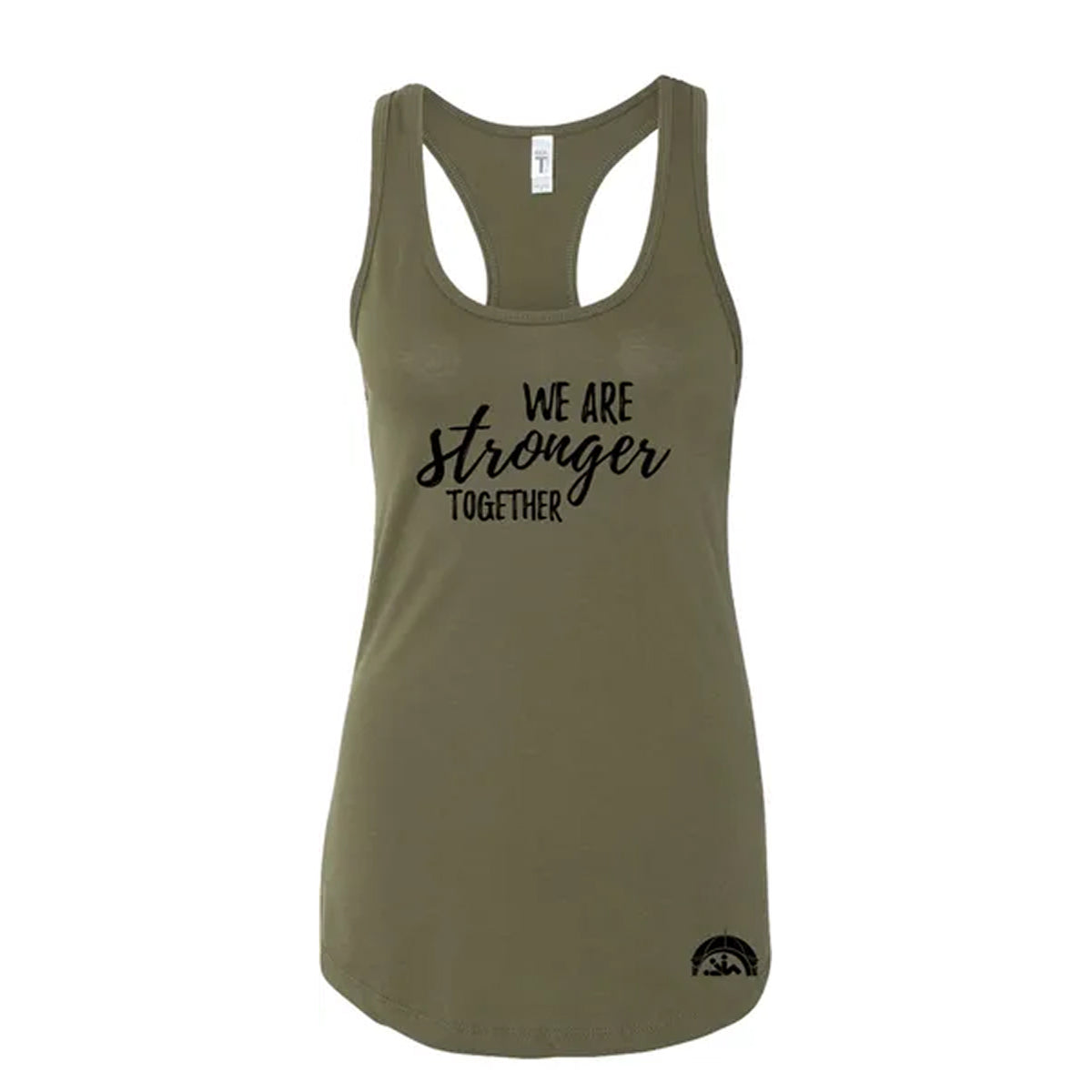 We Are Stronger Ladies Racerback Tank