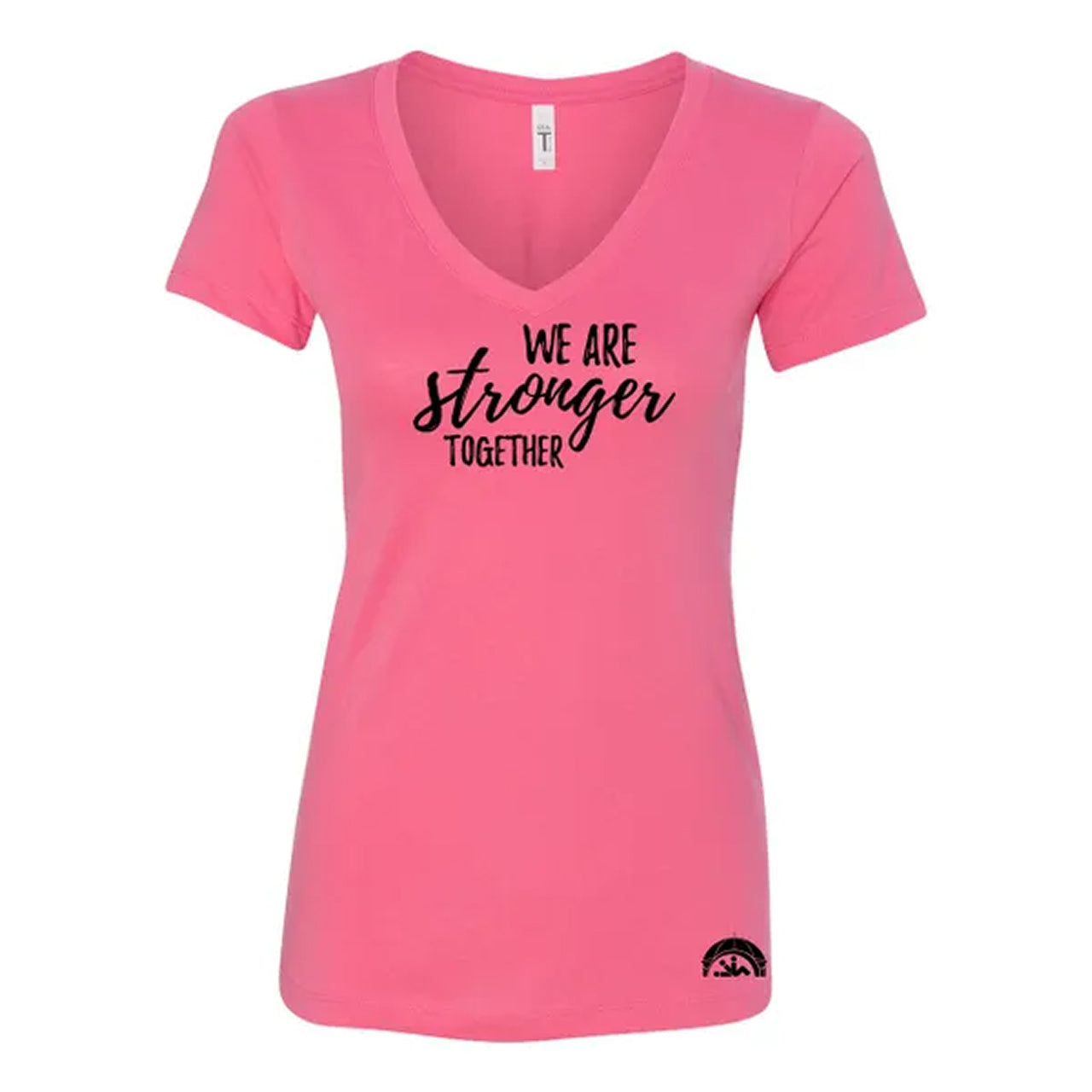 We Are Stronger Ladies V-Neck Tee