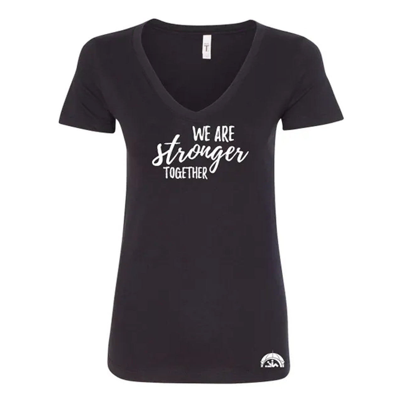 We Are Stronger Ladies V-Neck Tee