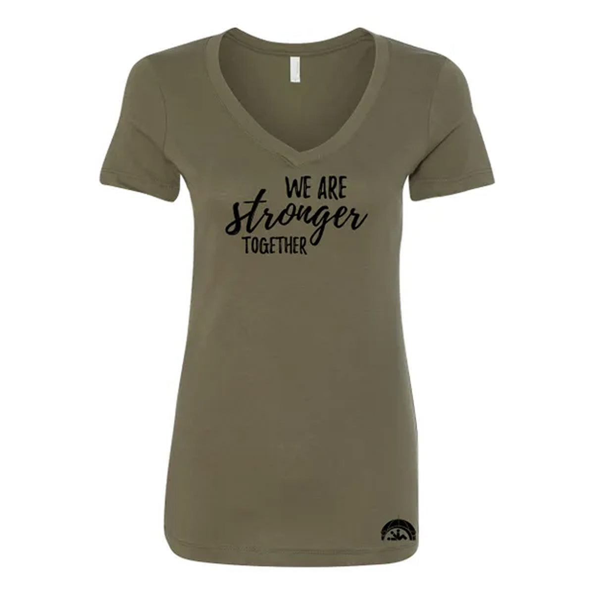 We Are Stronger Ladies V-Neck Tee