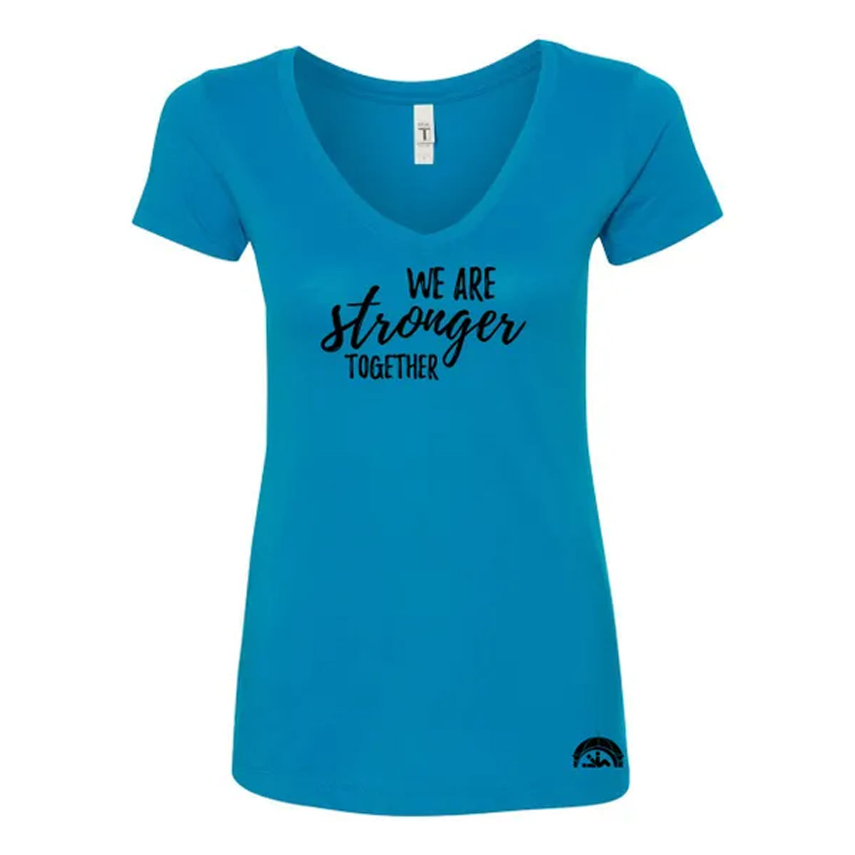 We Are Stronger Ladies V-Neck Tee